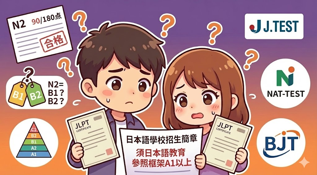【CEFR下篇】JLPT 成績單上的 CEFR，會影響我的留學申請嗎？ ——給正在準備報名日本語學校同學